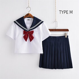 【★楽天1位★】セーラー服 ハロウィン 仮装 半袖 3点セット 学生服 制服 コスプレ 衣装 春夏秋冬S M L 2L 3L 上下セット JK制服 高校生 可愛いレディース 学園祭 大きいサイズ 大人 リボン コスチュームイベントオシャレ成人式 女子校生 プレゼント