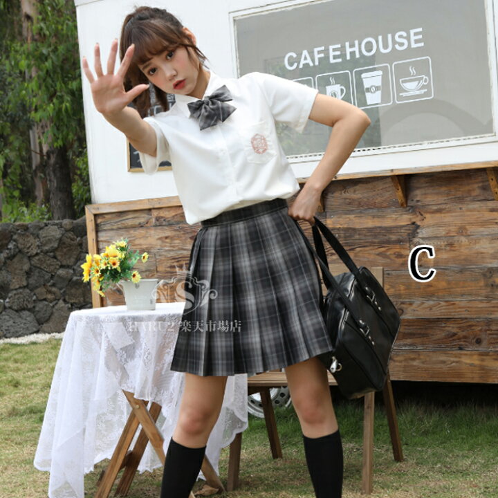 楽天市場 新発売 スカート 2点セット プリーツスカート リボン セーラー服 チェック柄 学生制服 スクール制服 上着 学生服 コスプレ コスチューム 春夏秋冬 高校生jk制服 女子制服 仮装 可愛い 私服 自由服 の高校 Haru2 楽天市場店