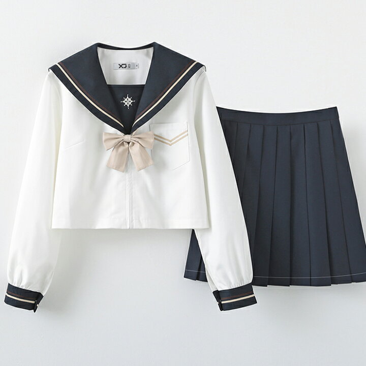 楽天市場 セーラー服 長袖 スカート ロング コスプレ コスチューム 3点セット 靴下 トップス 制服 Jk制服 女子制服 学生服 女子高校生 高校生 学生 制服 可愛い 清純 学園祭 文化祭 仮装 本格制服 Haru2 楽天市場店