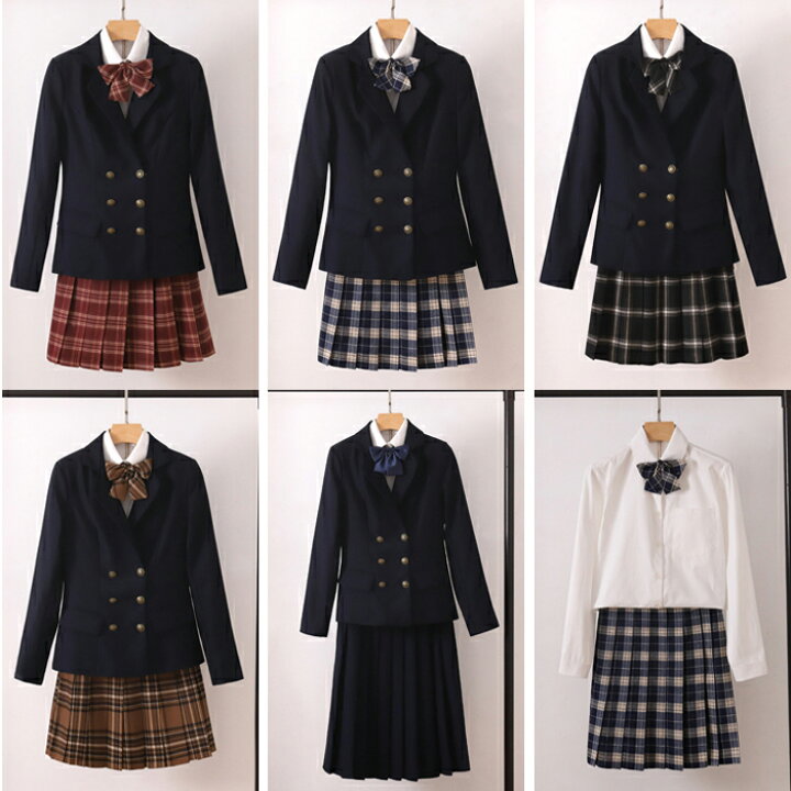 楽天市場 セーラー服 長袖 学生服 女子高生 コスプレ ブレザー 制服 セットブレザー ジャケット コート チェック柄 ミニスカート ボタン式 可愛い 学園祭 仮装 本格制服 学生 制服 可愛い 清純 学園祭 文化祭 仮装 Haru2 楽天市場店
