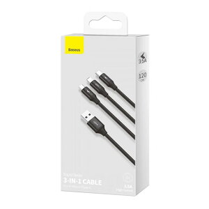 ySALEzy2,980~1,500~zyBaseusz3in1 CgjOMicroType-C USB P[u 3䓯[d [d 120cm iPhone iPad PC Android ^ubg X}[gtH Lightning }CNUSB [d Abv iphone 