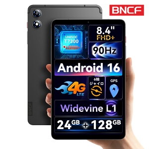 �y�������I�N�[�|����19,999�~�z�^�u���b�g 8�C���` Android16 �^�u���b�g BNCF BPad T1 UNISOC T7300 24GB+128GB 1TB�g�� 1920*1200�𑜓x 90Hz IPS Widevine L1 5500mAh �f���A���X�s�[�J�[ SIM�t���[ �^�u���b�g 4GLTE GPS