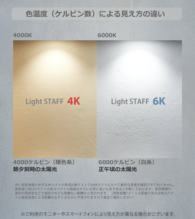 楽天市場】HaruDesign 植物育成ライト Light STAFF VA 4K McW 暖色系 