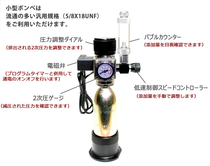 楽天市場】HaruDesign CO2フルセット CO2レギュレーターR4000-LS 