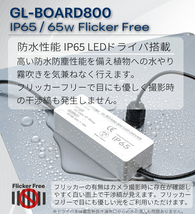 楽天市場】HaruDesign (2台セット) 植物育成ライト GL-BOARD800 育成用 