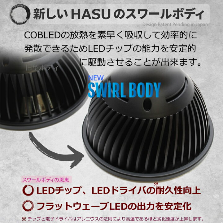 楽天市場】HaruDesign 植物育成ライト HASU38 6K ブラックスワール 