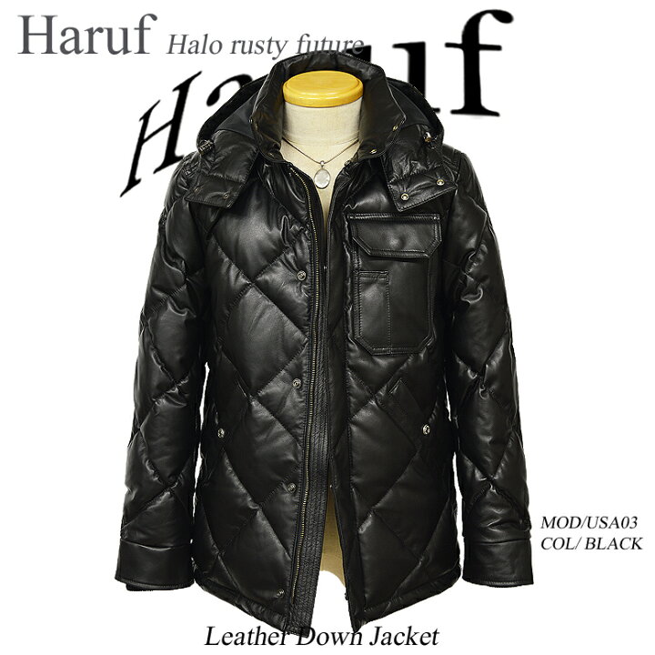 楽天市場】レザーダウンジャケット ダウンジャケット メンズ 本革  