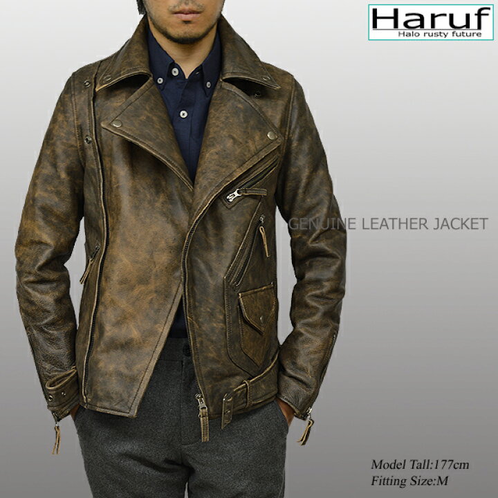 楽天市場】ビンテージ 本革 ダブルライダースジャケット レザー  