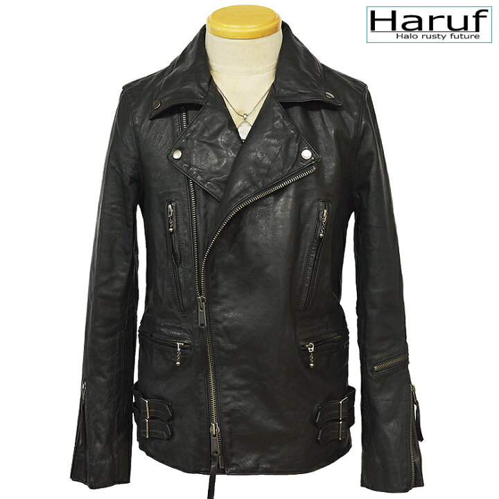 楽天市場】馬革 ライダースジャケット ダブル レザージャケット 革  