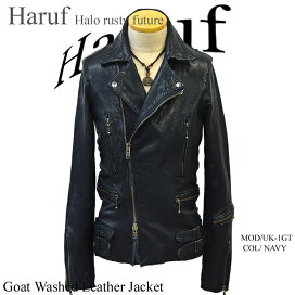 楽天市場】Haruf シングルライダースジャケット 革ジャン メンズ 本革 