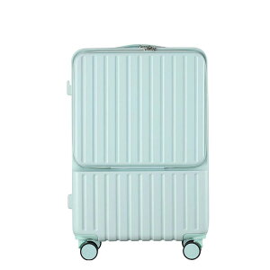 前開き スーツケース 機内持ち込み キャリーケース フロントオープン ファスナータイプ sサイズ mサイズ 前ポケット USBポート カップホルダー付き キャリーバッグ 軽量 ダストカバー付き 1