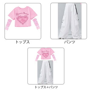 �s���N ���� t�V���c �L�b�Y �_���X�ߑ� �Z�b�g�A�b�v ���̎q 2�_�Z�b�g �V���[�g�� �g�b�v�X jazz hiphop �`�A�K�[�� �؍� k-pop ������� ������� �ւ��o�� �g�b�v�X �㉺�Z�b�g �J�[�S�p���c 