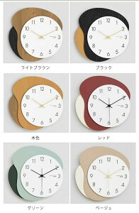 掛け時計 木製 おしゃれ 時計 壁掛け 壁掛け時計 ナチュラル シンプル モダン 北欧 軽量 見やすい インテリア雑貨 直径29.5cm 寝室 キッチン 子供 子供部屋 リビング ブラウン ブラック 木色 レ