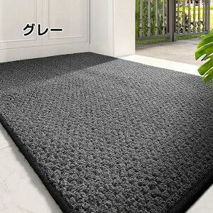 玄関マット 屋外 室内 兼用 泥落とし 洗える 吸水 速乾 オシャレ ドアマット 吸水 滑り止め付き ウエルカムマット ブラウン グレー 大判 四角 長方形 正方形 賃貸 フローリング カーペット 汚