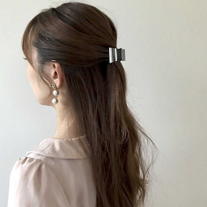 楽天市場】【お買い物マラソンSALE対象】 ヘアクリップ メタル 4カラー 