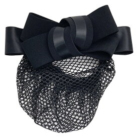 【LINE友だちクーポン配布中】【ネット付き バレッタ】リボン ネット バレッタ シンプル ヘアクリップ リボン型 就活 会社 仕事 法事 リボン 黒 ブラック フォーマル 冠婚葬祭 お団子 シニヨンネット ヘアアクセサリー シニヨン バレッタ
