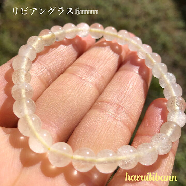 楽天市場】【当店おススメ】希少天然石 リビアングラス 6mm 天然石 