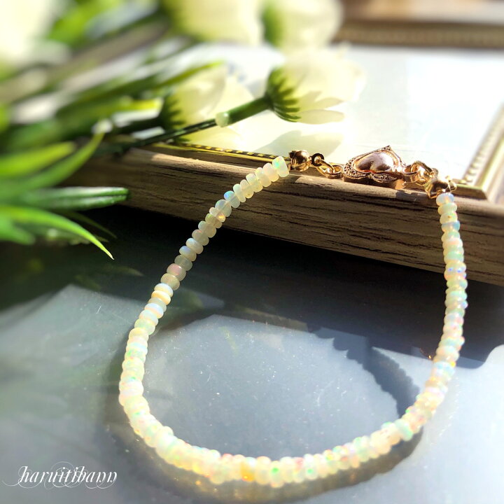 楽天市場】プレシャスオパール 小粒 華奢天然石ブレスレット  