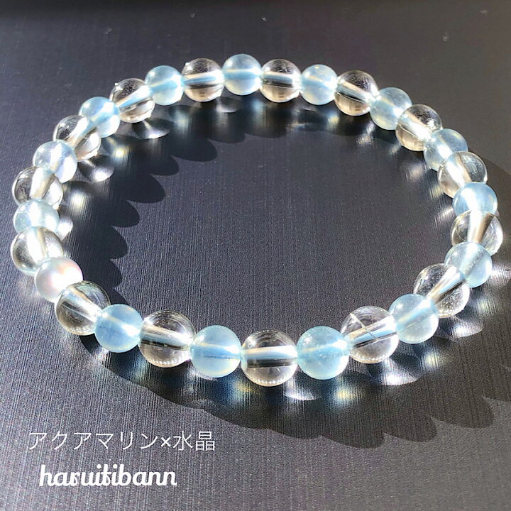 楽天市場】アクアマリン×水晶 幸せな結婚 3月の誕生石 優しい心 華奢  