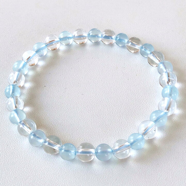 楽天市場】アクアマリン×水晶 幸せな結婚 3月の誕生石 優しい心 華奢  