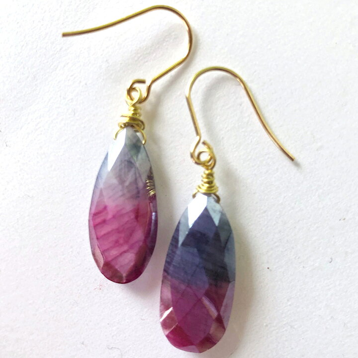 楽天市場】【当店オススメ】バイカラームーンストーンAA++ ペア  