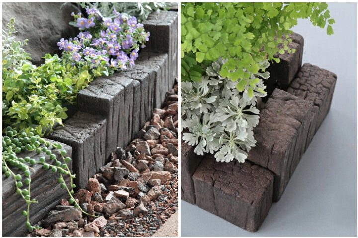 楽天市場 コンクリート 花壇材 スリーパーエッジャー S C 8個 N132 花壇 コンクリート製 コンパクト 庭 敷石 アプローチ 通路 擬木 リアル 腐らない 丈夫 ガーデン エクステリア 送料無料 Nxt 家族の幸せライフ専門店 スマハピ