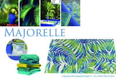 ラグマット綿100%ABYSS&HABIDECOR(アビス&ハビデコール)TROPICAL約70×120cm