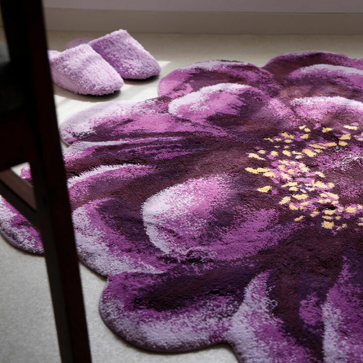 ラグ お花 Abyss Habidekcor （楽天市場】ラグマット 約125cm FIORE 