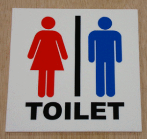 トイレマーク 高級ステンレス【300×300】 大きいサイズ トイレプレート 便所マーク 便所プレート 金属 bigサイズ ビッグサイズ マーク お手洗い TOILET WC 化粧室 標識 看板 サイン プレート 便所