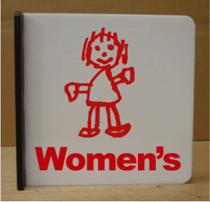 トイレマーク 突き出し式【200×200】 大きいサイズ トイレプレート 便所マーク 便所プレート 金属 bigサイズ ビッグサイズ マーク お手洗い TOILET WC 化粧室 標識 看板 サイン プレート 便所 ト