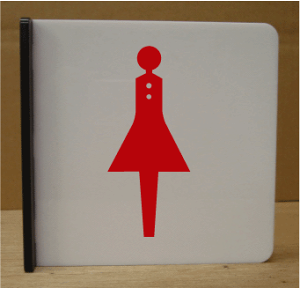 トイレマーク 突き出し式【200×200】 大きいサイズ トイレプレート 便所マーク 便所プレート 金属 bigサイズ ビッグサイズ マーク お手洗い TOILET WC 化粧室 標識 看板 サイン プレート 便所 ト