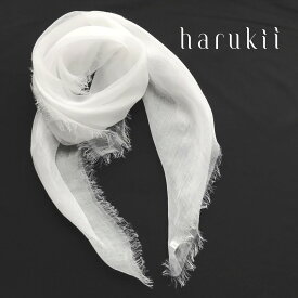 【harukii】麻100％ ストール 大判正方形　春夏　夏用　冷房対策　日よけ　国産 日本製　超軽量 超薄手 レディース メンズ ユニセックス 父の日　母の日　誕生日　ギフト　プレゼント　肌に優しい柔らかさ 紫外線対策 日よけ　スカーフ