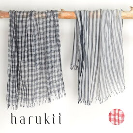 【harukii】手摘み高級綿 ガーゼストール コットン 綿 100％ 日本製 正方形 ギンガム チェック バンダナ 春 夏用　肌触り 優しい 柔らか 冷房除 軽い長綿 日よけ 母の日 父の日 男性 女性 レディース レディス メンズ 冷房対策 誕生日 ギフト 贈り物 プレゼント《送料込》