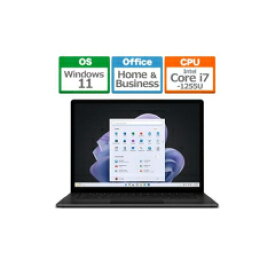 マイクロソフト Microsoft Surface Laptop 5 15型 Core i7/8GB/512GB/Office ブラック RFB-00045 RFB00045