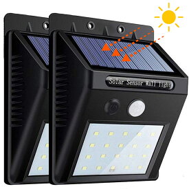 新品 LED ソーラーライト 人感センサーライト自動点灯 太陽光発電 屋外照明 玄関 廊下 駐車場 大活躍 防水 防犯ライト 取付簡単