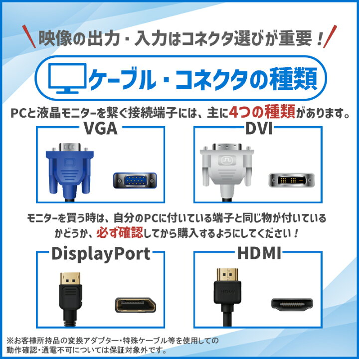 楽天市場】【週末10%OFF!】厳選大手メーカー モニター ディスプレイ 