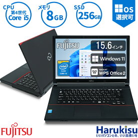 富士通 FMV LIFEBOOK A574 第4世代 Core i5 8GBメモリ 新品SSD 256GB Office付き Windows11 15.6インチワイド USB3.0 DVD-ROM 中古パソコン ノートパソコン