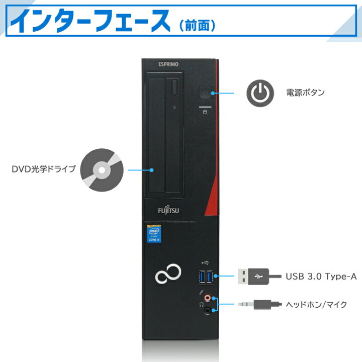 楽天市場】【☆最大100%ﾎﾟｲﾝﾄ】富士通 FUJITSU ESPRIMO D583/第4世代 