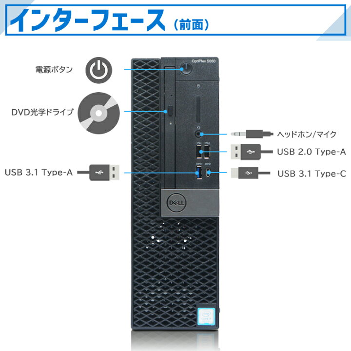 楽天市場】【☆最大100%ﾎﾟｲﾝﾄ】Dell OptiPlex 5060 SFF/第8世代 Core 