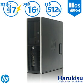 【マラソン限定★最大5000円OFF】HP 8300 6300 SFF デスクトップ 第3世代 Core i7 大容量 16GBメモリ Windows10搭載 新品高速 SSD 512GB USB3.0 光学ドライブ DisplayPort 正規版Office付き Windows11/7選択可 中古パソコン デスクトップ