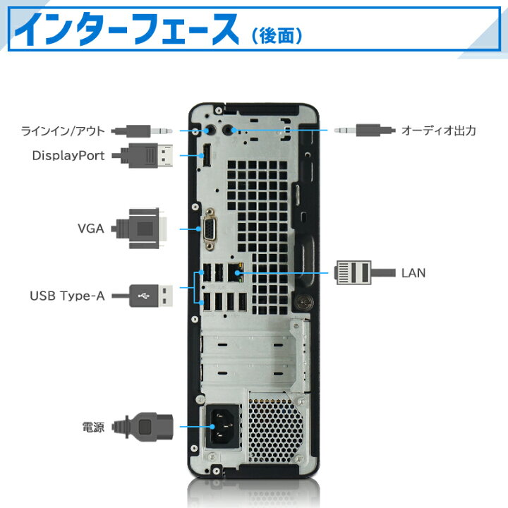 楽天市場】【☆最大100%ﾎﾟｲﾝﾄ】HP ProDesk 400 G4 SF 第6世代 Core i5 