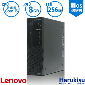 【月末限定!10%OFF!】Lenovo ThinkCentre E73Small デスクトップ Corei5 8GBメモリ 新品高速SSD256GB Office付き WIFI接続 無線LAN DVDマルチドライブ Windows11搭載 中古パソコン デスクトップ Windows10