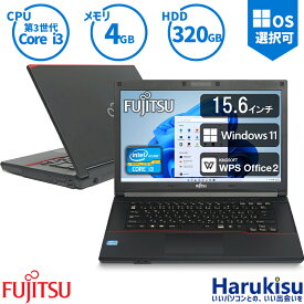 富士通 FUJITSU LIFEBOOK A573 第3世代 Core i3 メモリ4GB HDD 320GB DVDドライブ HDMI VGA USB3.0 15.6インチ 無線LAN付 正規Office搭載 Windows11 ノートパソコン 中古パソコン Windows10選択可