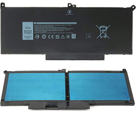 Dell デル F3YGT Laptop Battery for Dell Latitude 12 7000 7280 7290 13 7380 7390 P29S002 14 7480 7490 P73G002 E7480 E7280 E7290 Business Notebook DM3WC DM6WC 2X39G KG7VF V4940 451-BBYE 453-BBCF ノートパソコン用 互換バッテリー対応「PSE認証取得済」