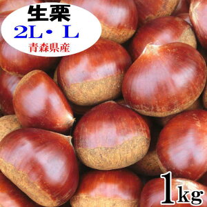 2L・Lサイズ 生栗 1kg 青森県産【殺虫栗】【国産】【栗】【生栗】