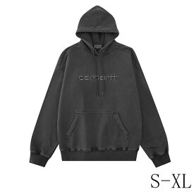 カーハート CARHARTT WIP プルオーバーパーカー スウェットパーカー パーカー フーディー トップス Hooded Vista Sweatshirt ヴィンテージ加工 メンズ レディース 男女兼用 ストリート 黒 ウォッシュ加工 ブラック S M L XL ビッグシルエット オーバーサイズ [並行輸入品]