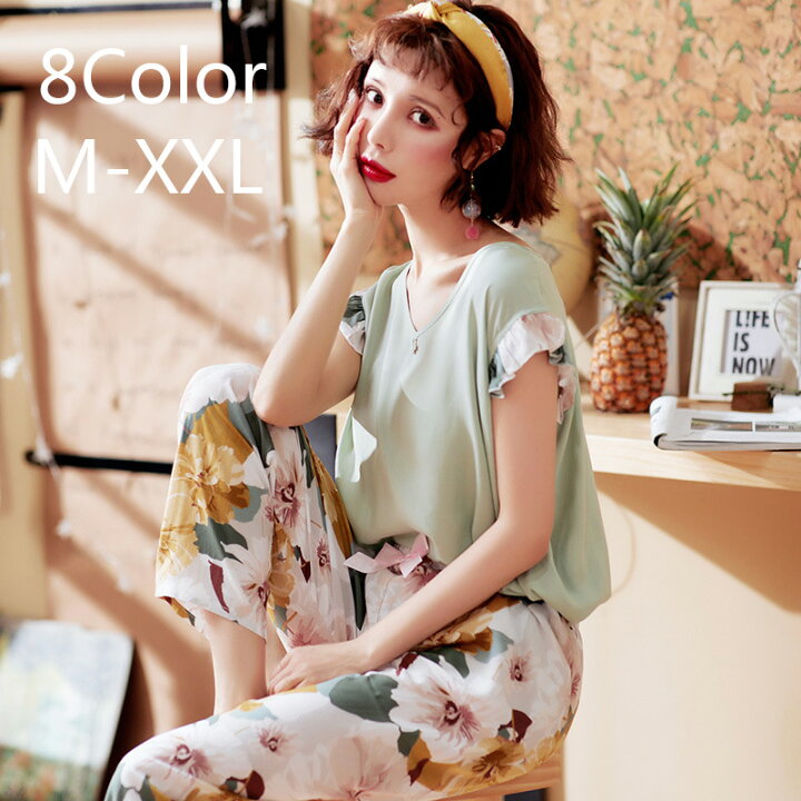 楽天市場 パジャマ レディース 2点セット綿 花柄 バスローブ 半袖トップス ズボン 七分丈部屋着 プリント おんせん コットン ホテル 春夏用 可愛い 大きいサイズ柔らかい Harumicorp楽天市場店 楽天市場 パジャマ レディース 2点セット綿 花柄 バスローブ 半袖トップス ズボン 七分丈部屋着 プリント おんせん コットン ホテル 春夏用 可愛い 大きいサイズ柔らかい Harumicorp楽天市場店