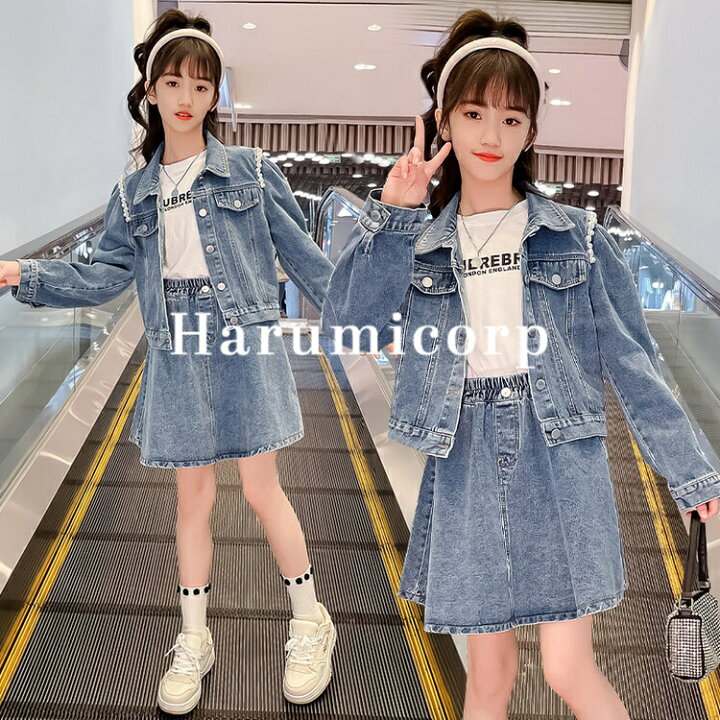パーカー レディース ダンス 衣装 デニム 未使用 デニムプリント 中綿 