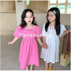 ワンピース キッズ 子供服 女の子 刺繍花柄ワンピース ベビー服 夏服 韓国子ども服 ジュニア おしゃれ かわいい 子供 ドレス ピアノ 発表会 結婚式 卒園式 卒業式 七五三 入学 入園 保育園 幼