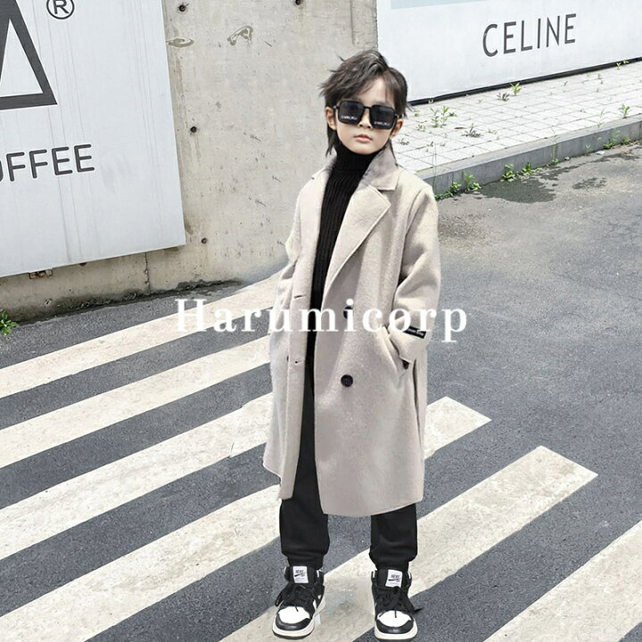 楽天市場】コート キッズ男の子 子供服 冬 トレンチコート ロング 